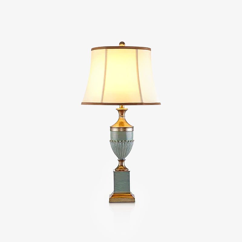 Lucivine vintage-bordlampe i kunstharpiks
