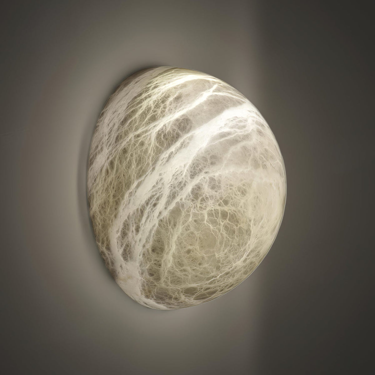Albiaria Wabi-sabi-vägglampa i alabaster
