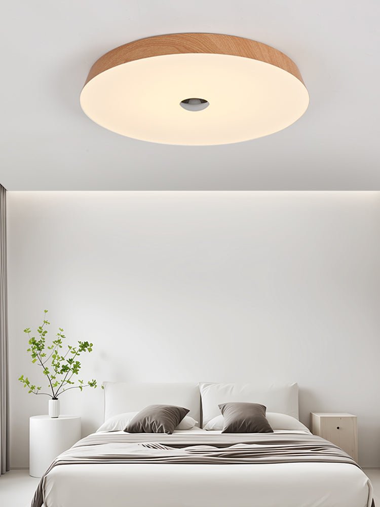 Luz de teto Ceshaora Modern Minimalist Woodgrain