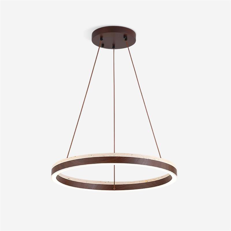 Loren ljuskrona travertin geometrisk ring