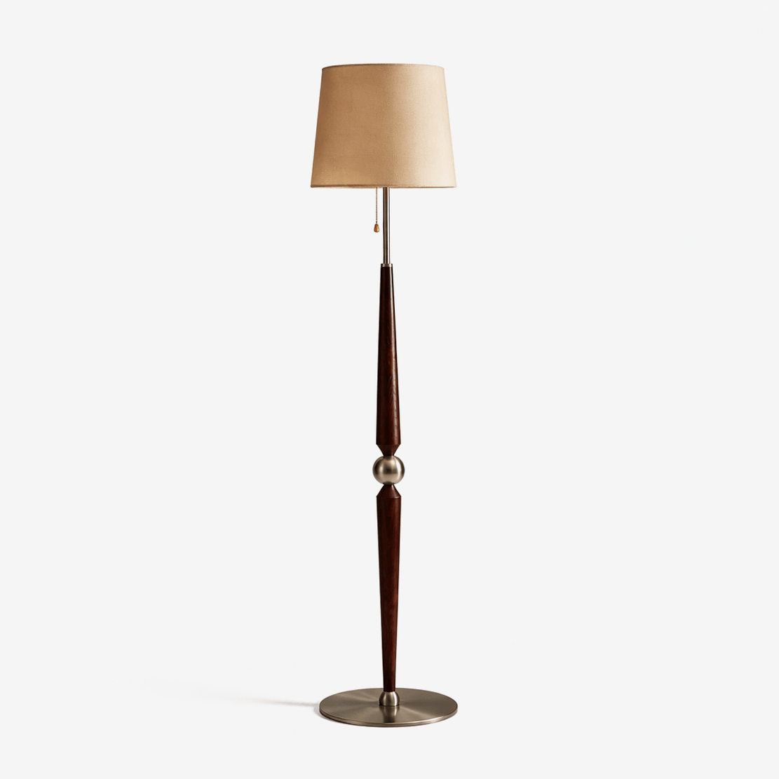 Aldivina skulpterad trägolvlampa