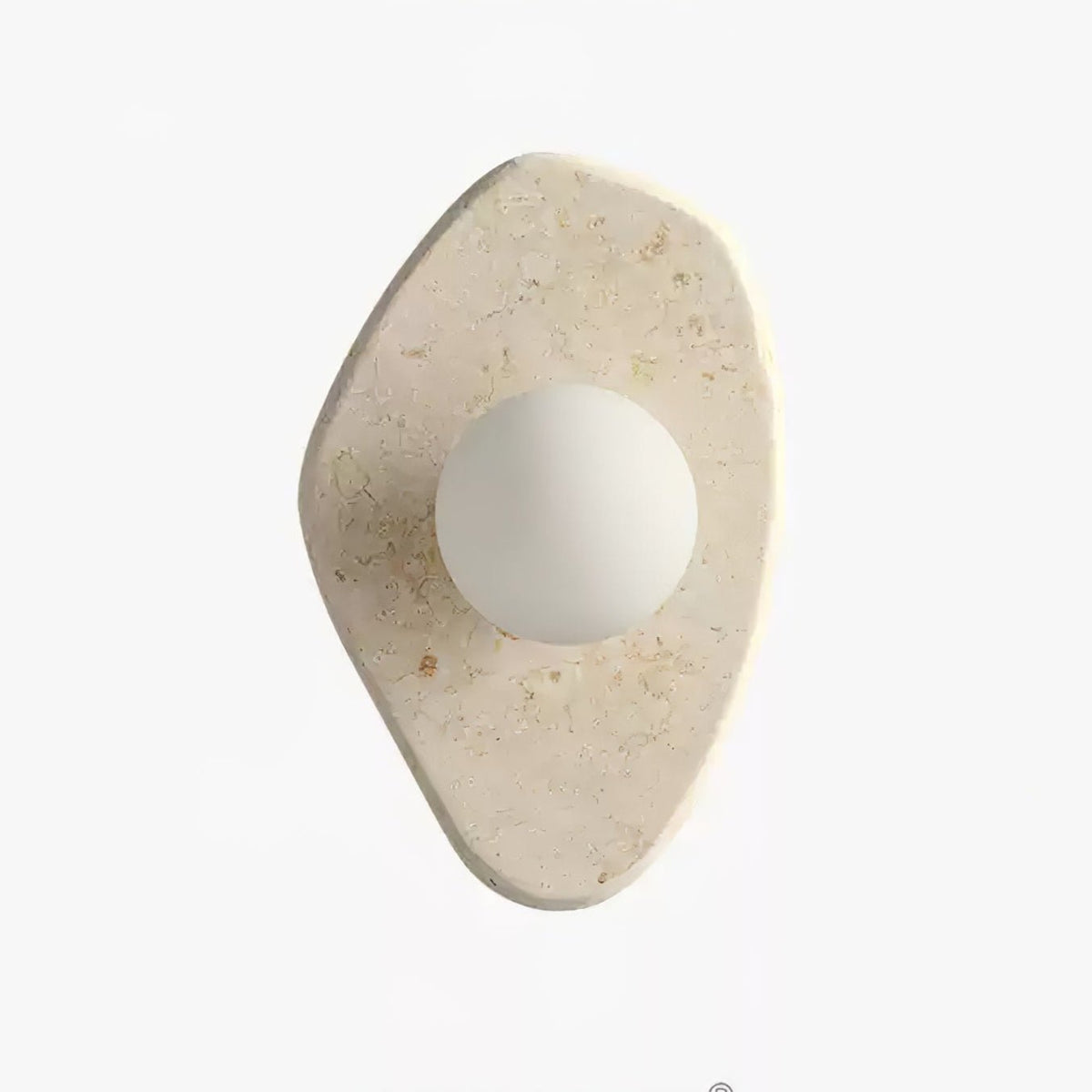 Pebble Rustik væglampe i marmor