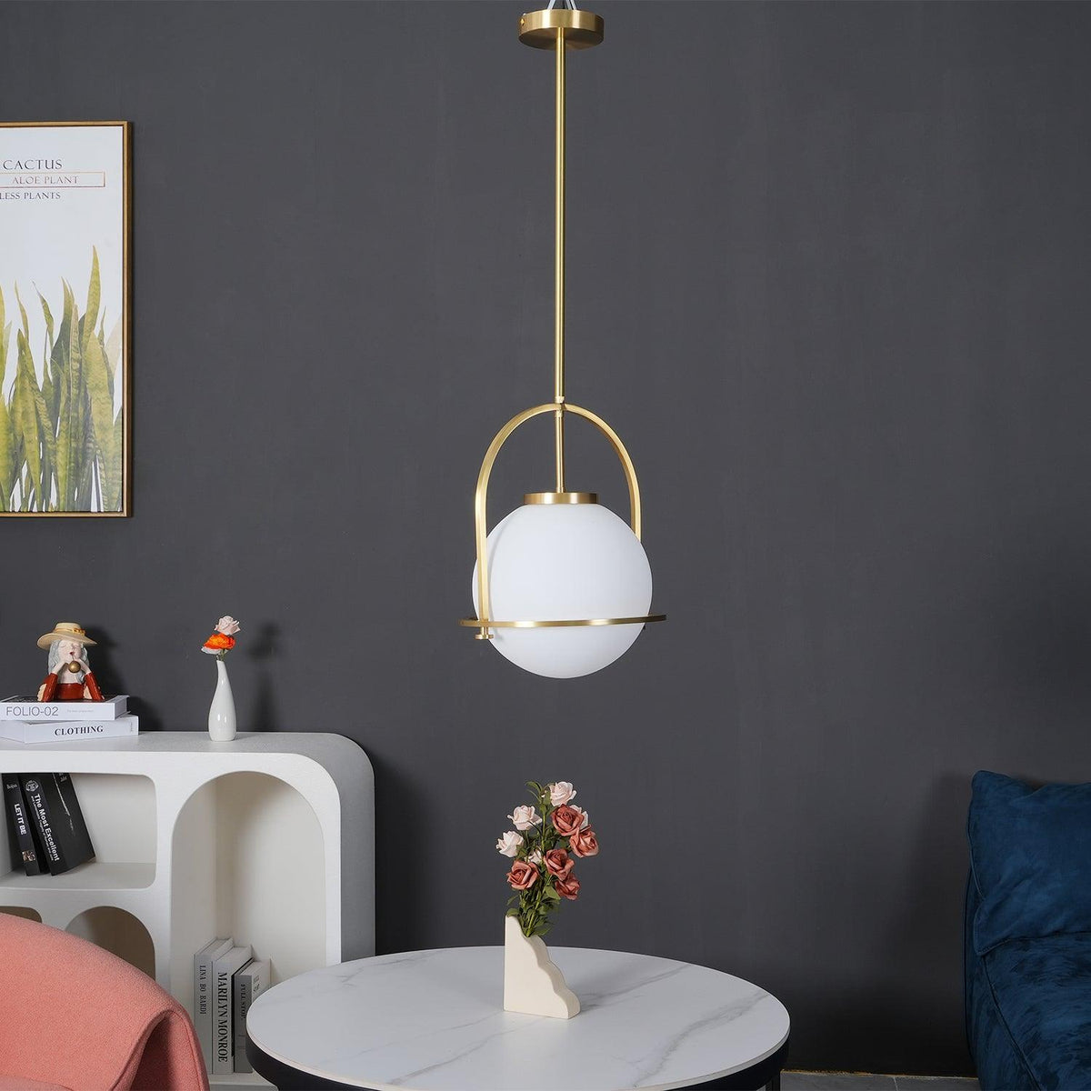 Brandonis moderne pendellampe i glas