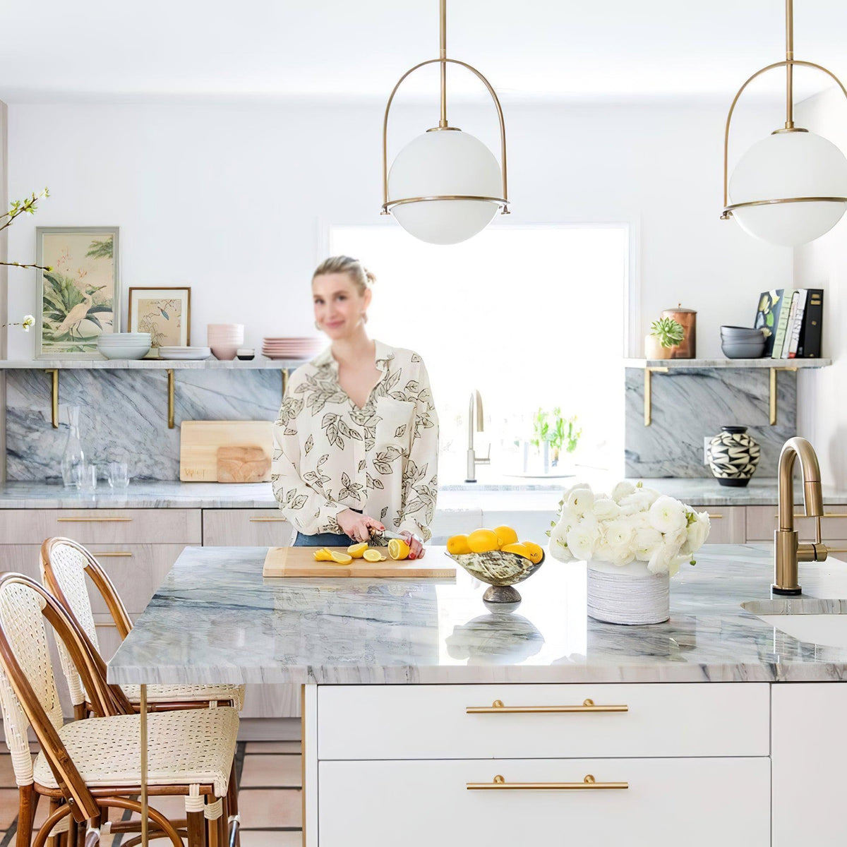 Brandonis moderne pendellampe i glas