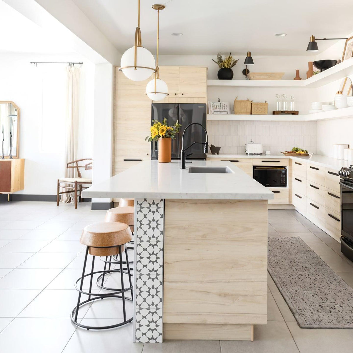 Brandonis moderne pendellampe i glas