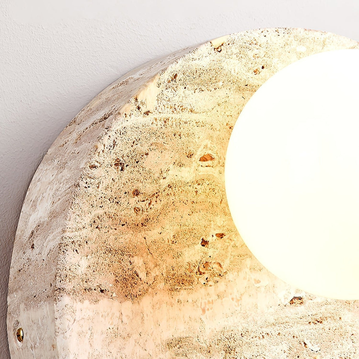 Kivros Travertine Sconce