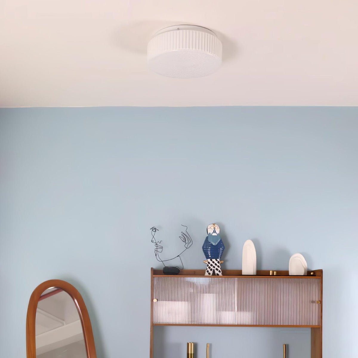 Ale loftslampe i nordisk kunstglas