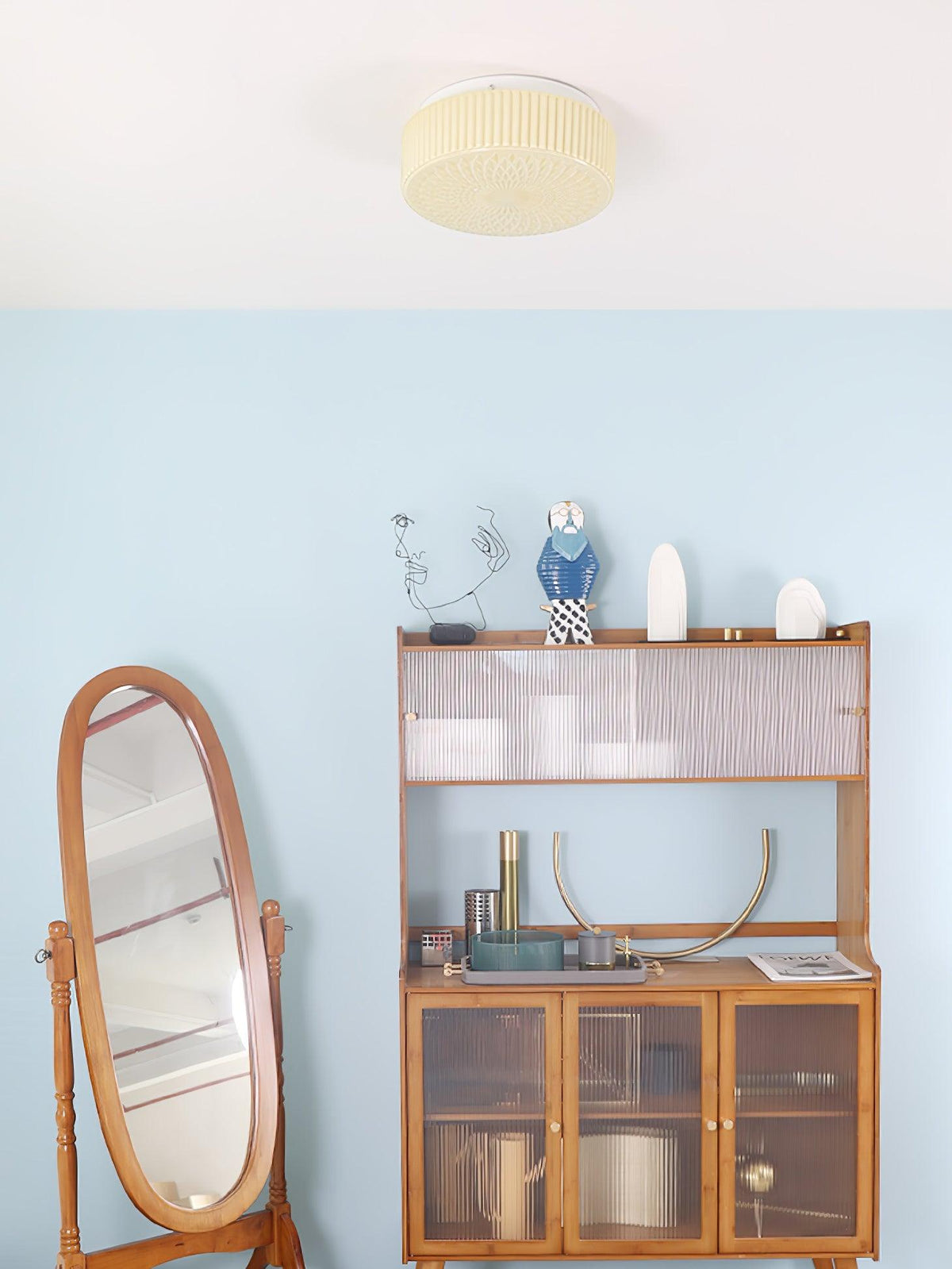 Ale loftslampe i nordisk kunstglas