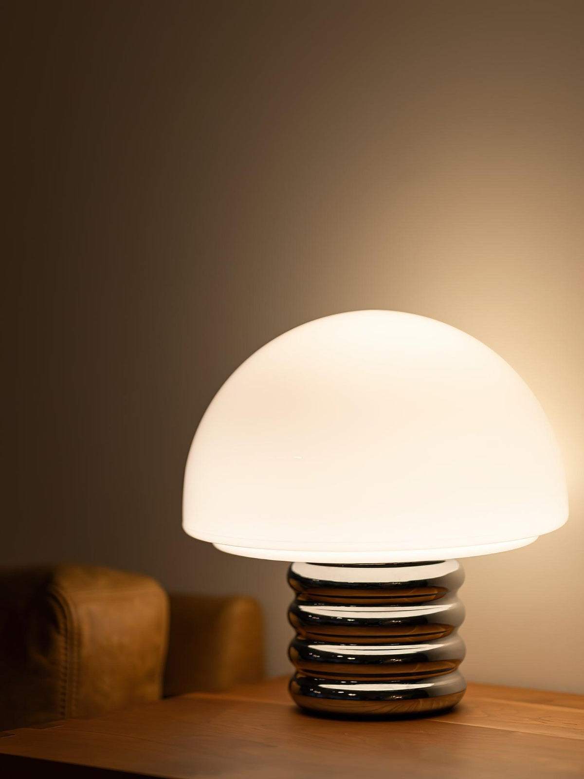 Ortvin minimalistisk glasbordslampa