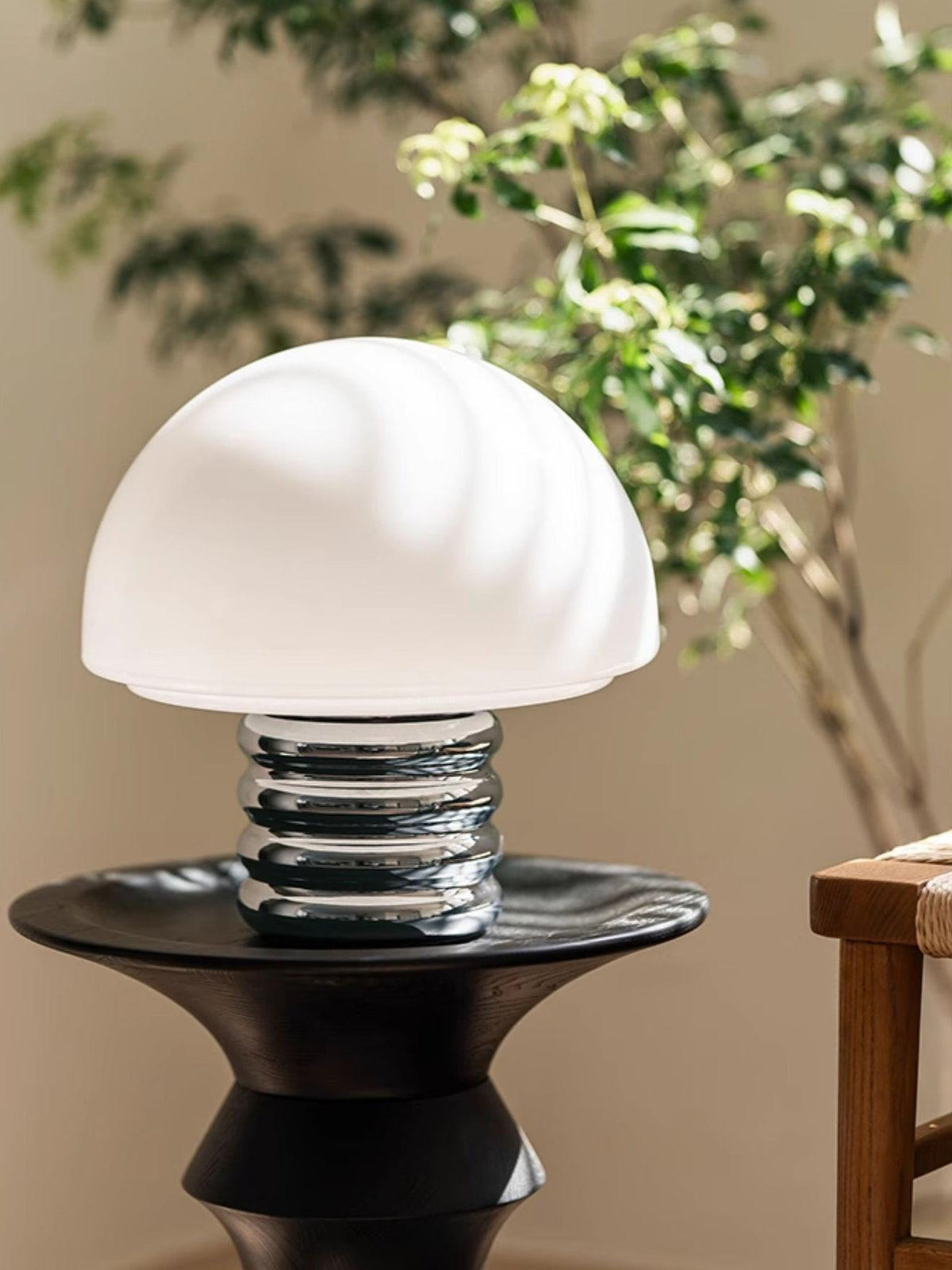 Ortvin minimalistisk glasbordslampa