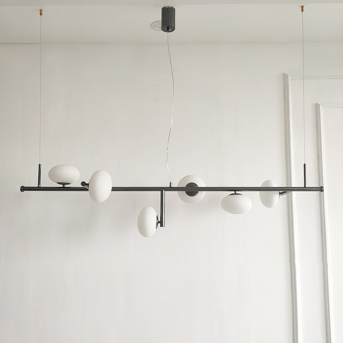 Balance moderne lysekrone i glas