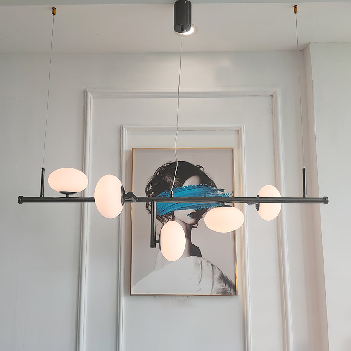 Balance moderne lysekrone i glas