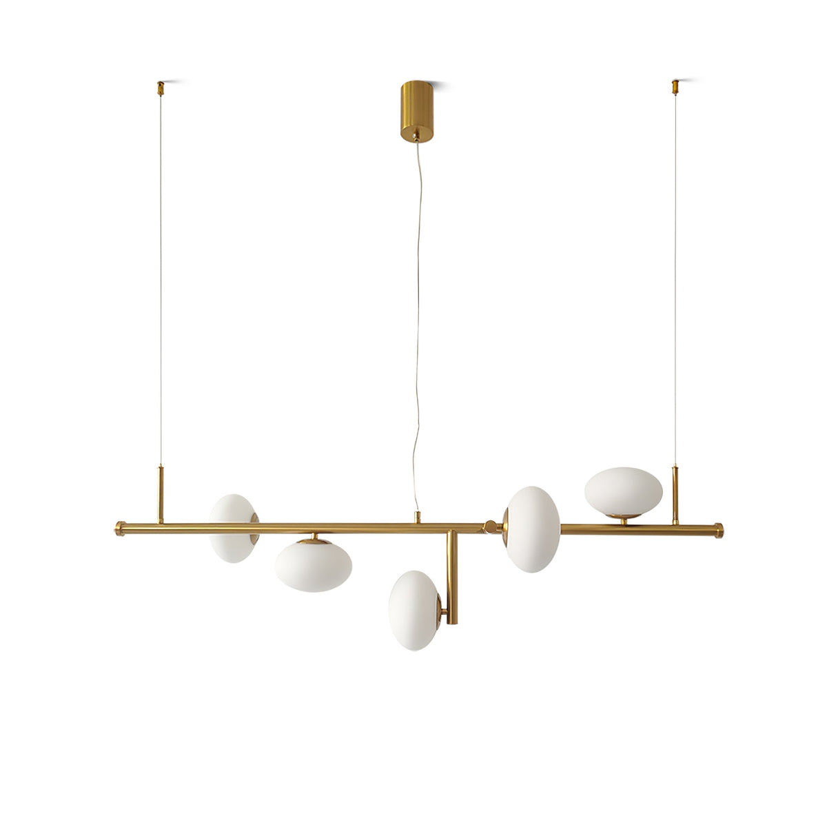 Balance moderne lysekrone i glas