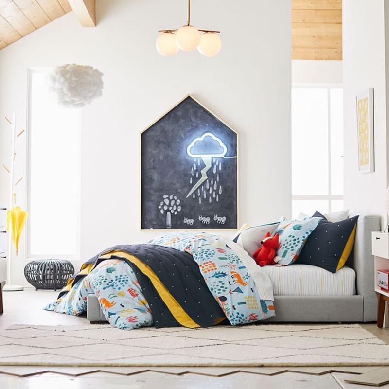 Casoella moderne Sphere & Stem-lysekrone i guldfarve med LED