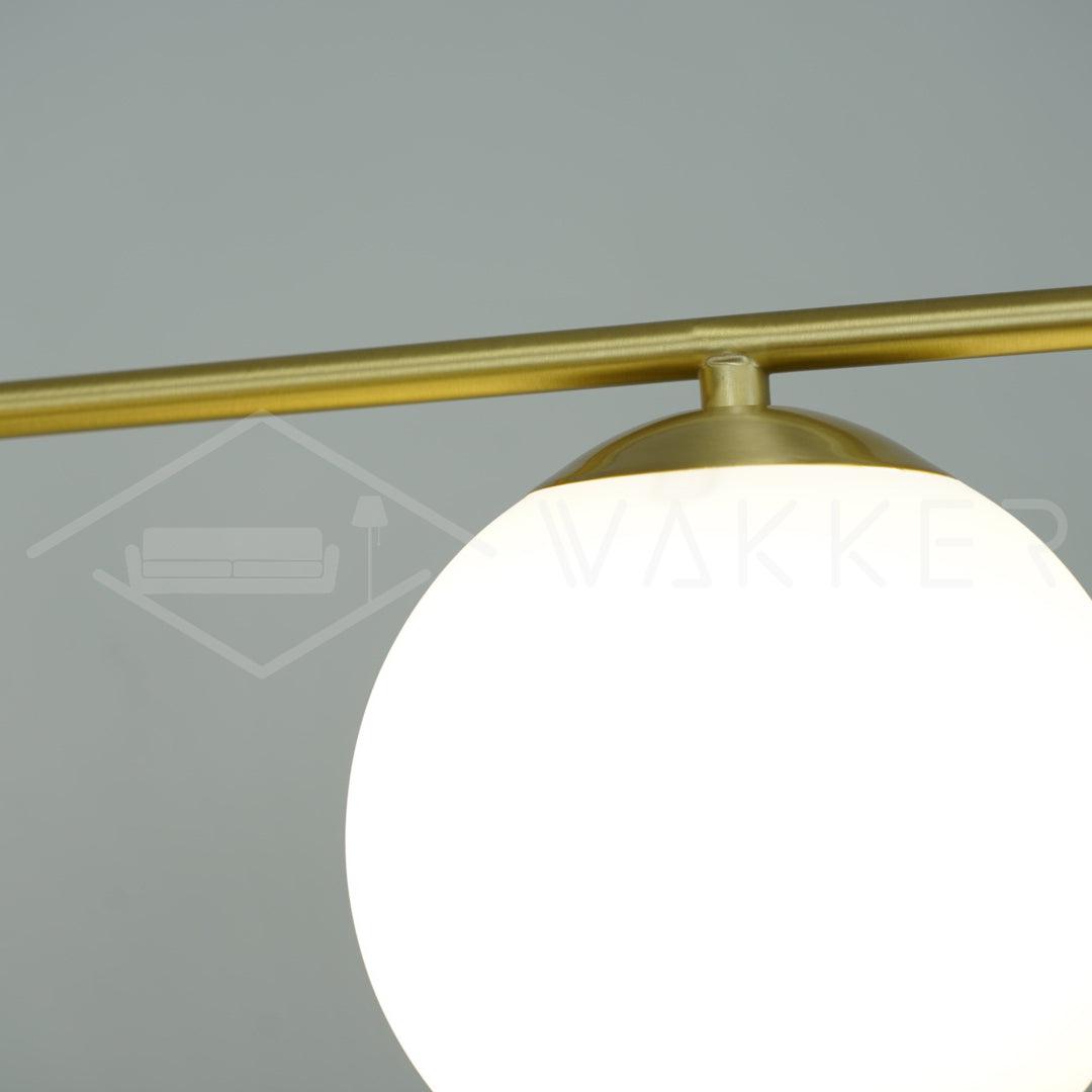 Casoella moderne Sphere & Stem-lysekrone i guldfarve med LED