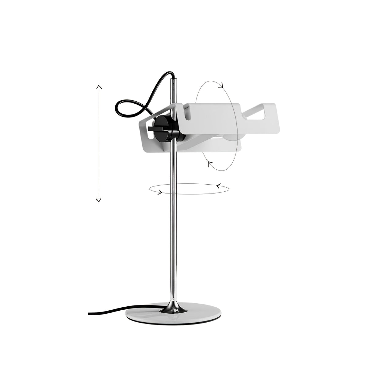 Candeeiro de mesa futurista Lumousin