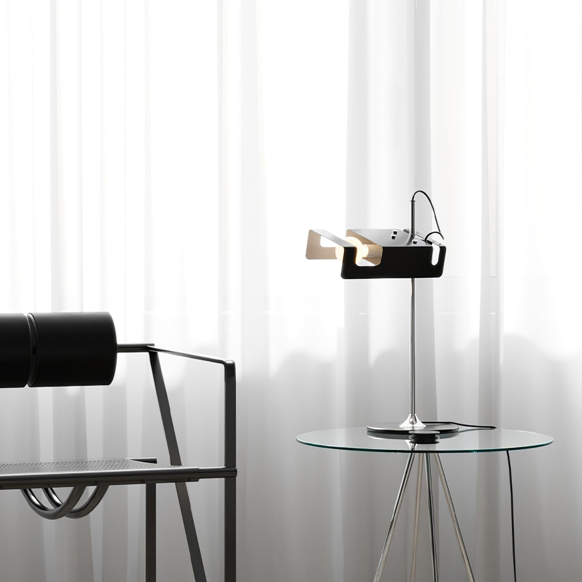Candeeiro de mesa futurista Lumousin