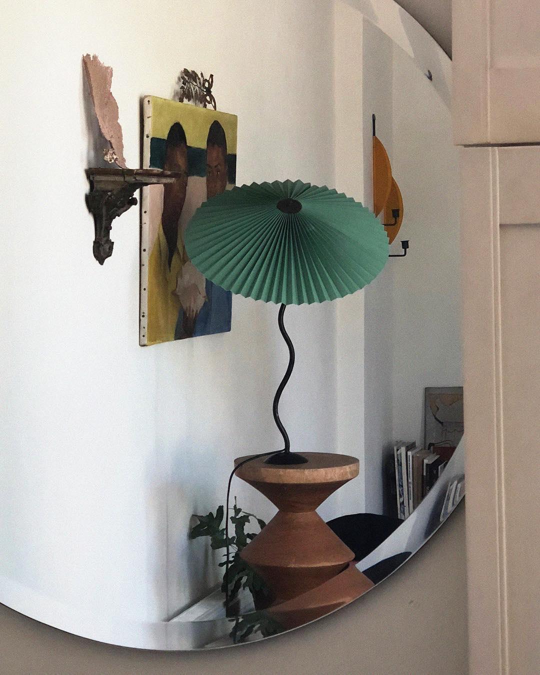 Candeeiro de mesa de tecido Vioro
