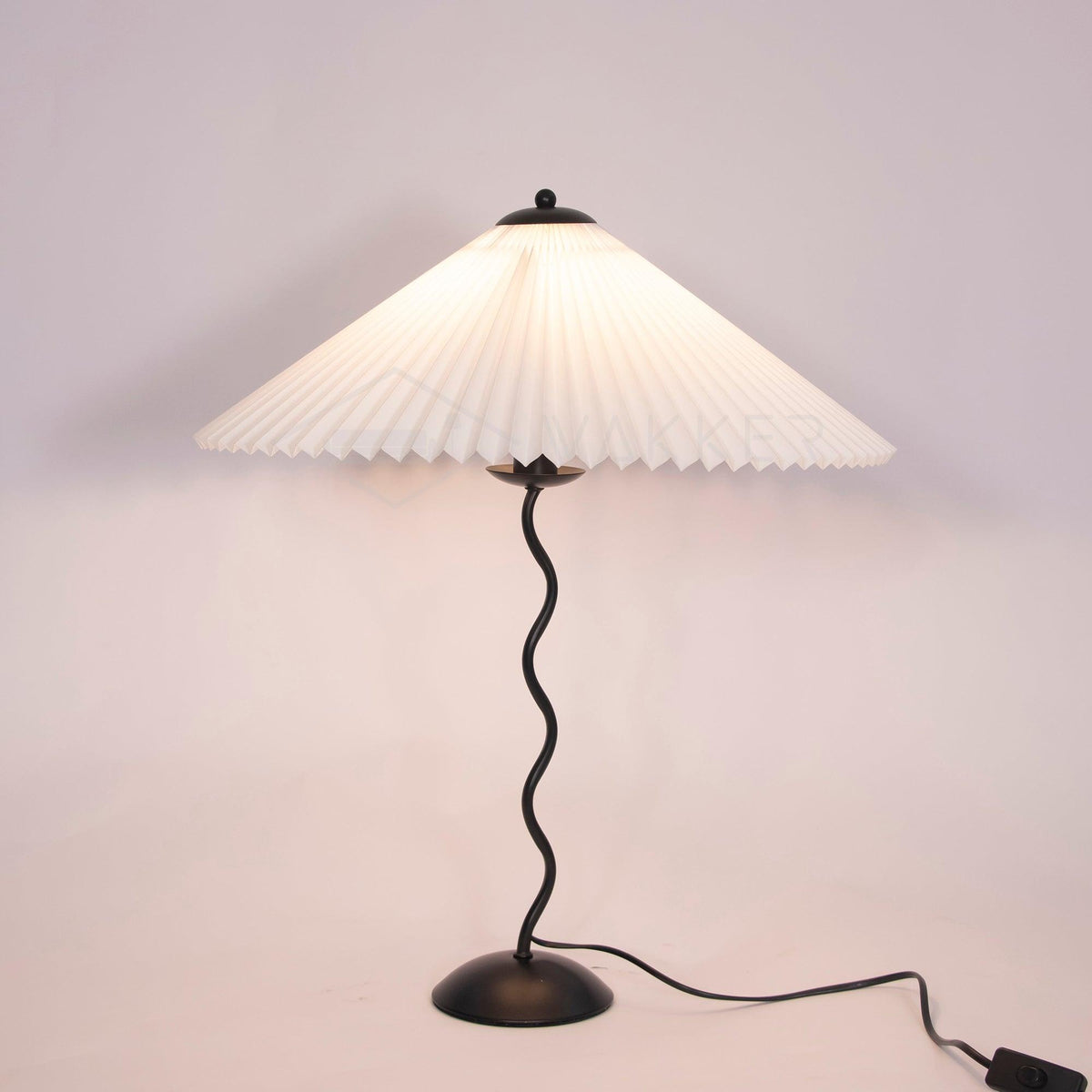 Candeeiro de mesa de tecido Vioro