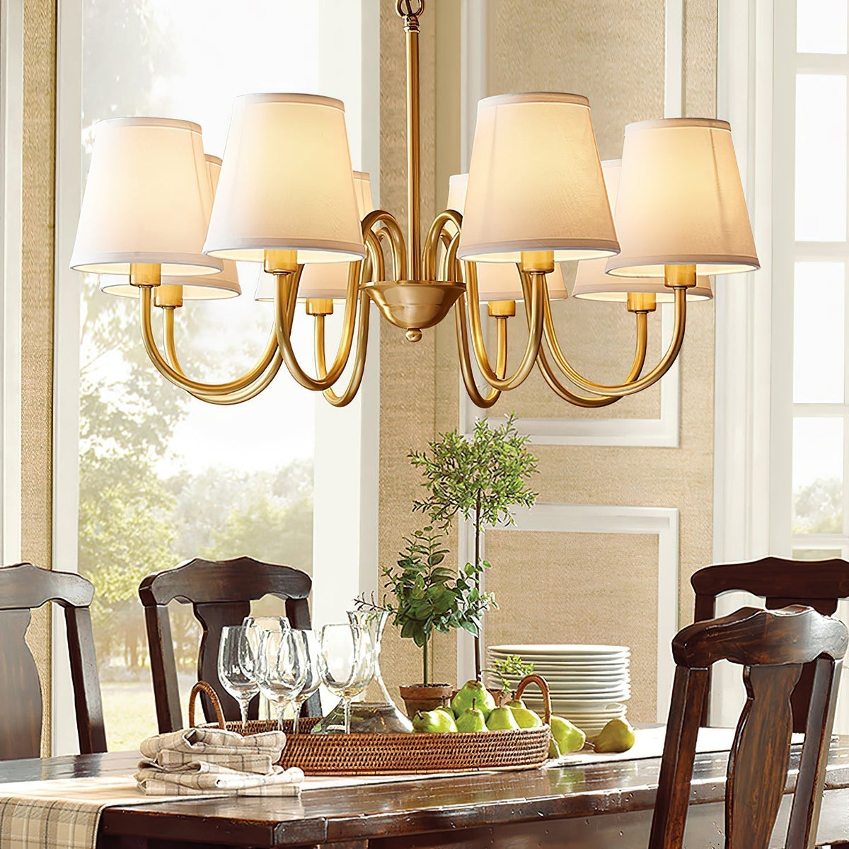 Candelabro tradicional de tecido Stacey Dalen