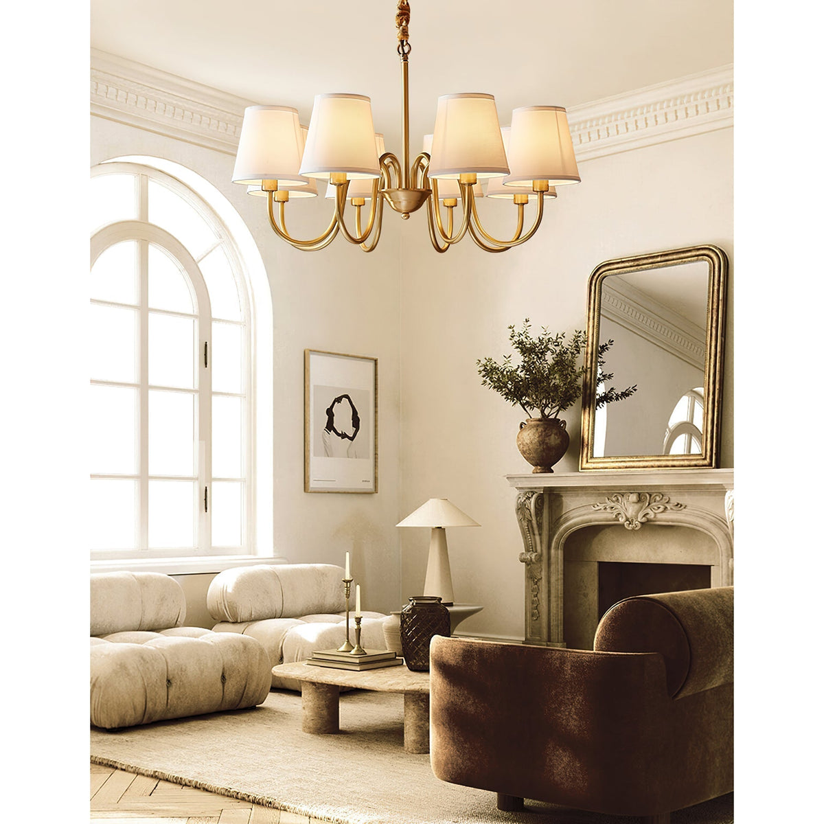 Candelabro tradicional de tecido Stacey Dalen