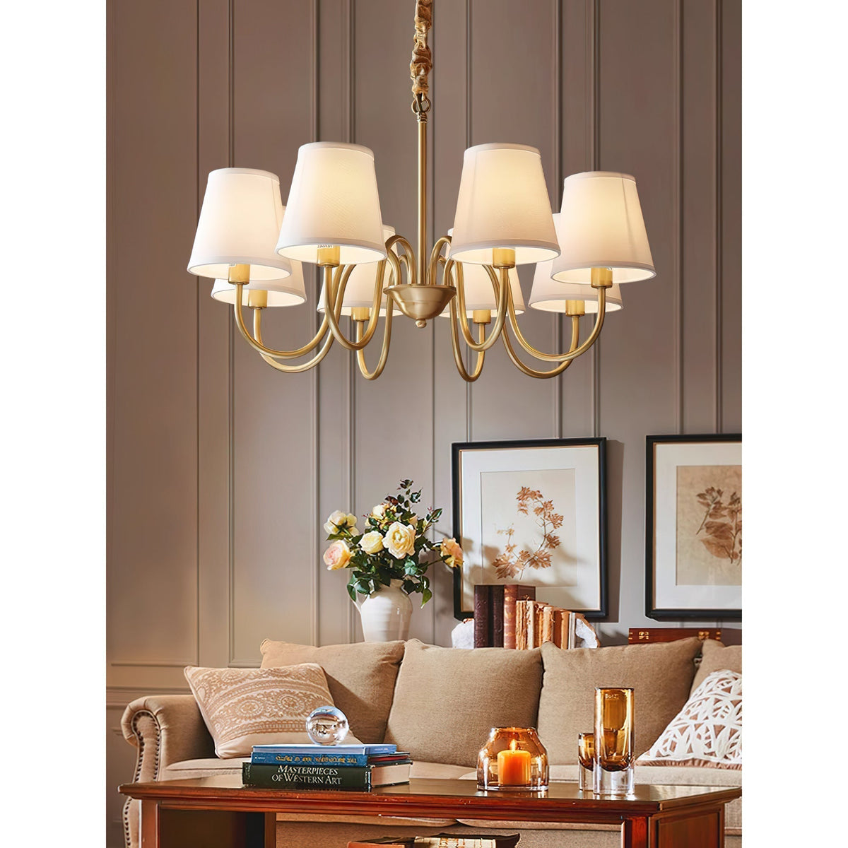 Candelabro tradicional de tecido Stacey Dalen