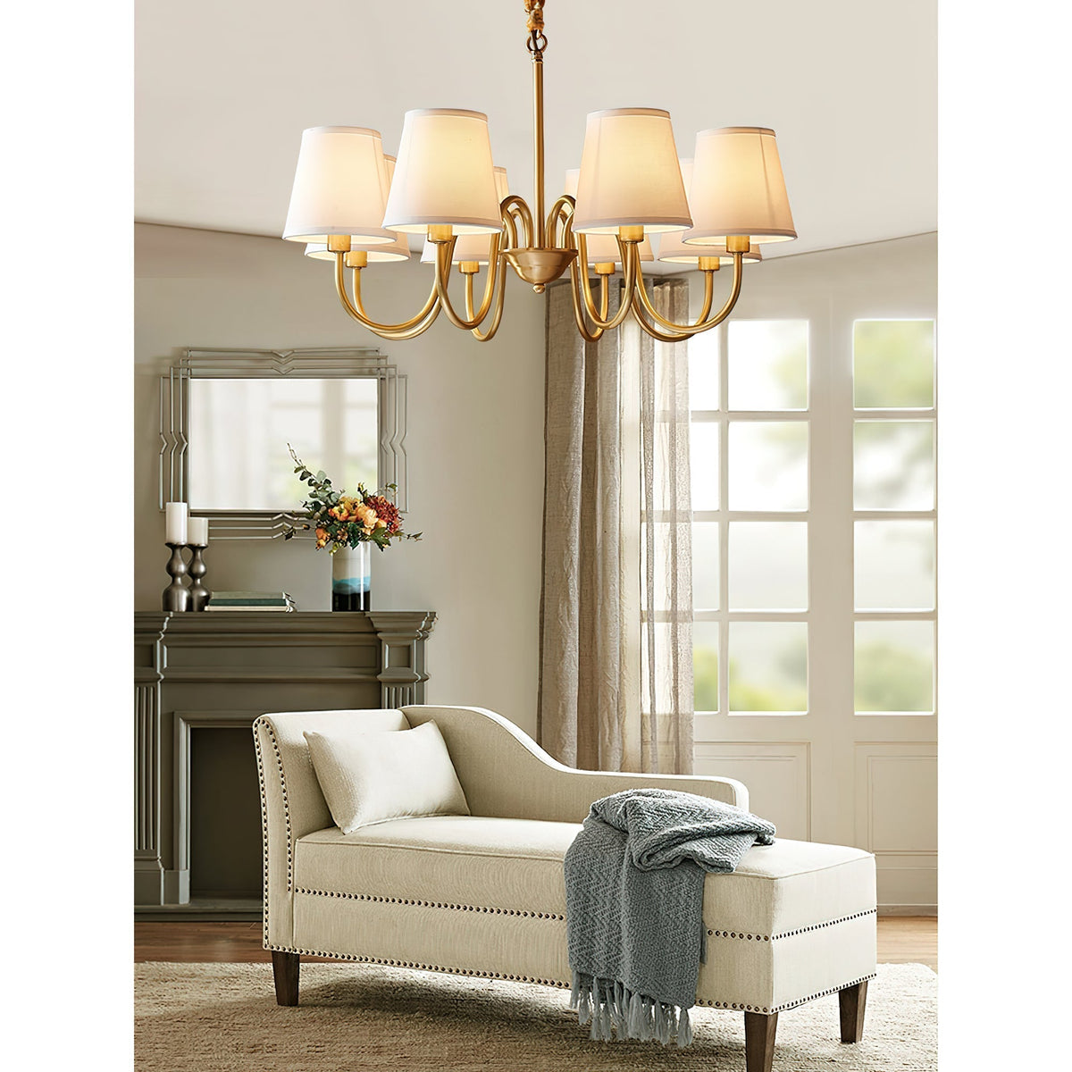 Candelabro tradicional de tecido Stacey Dalen