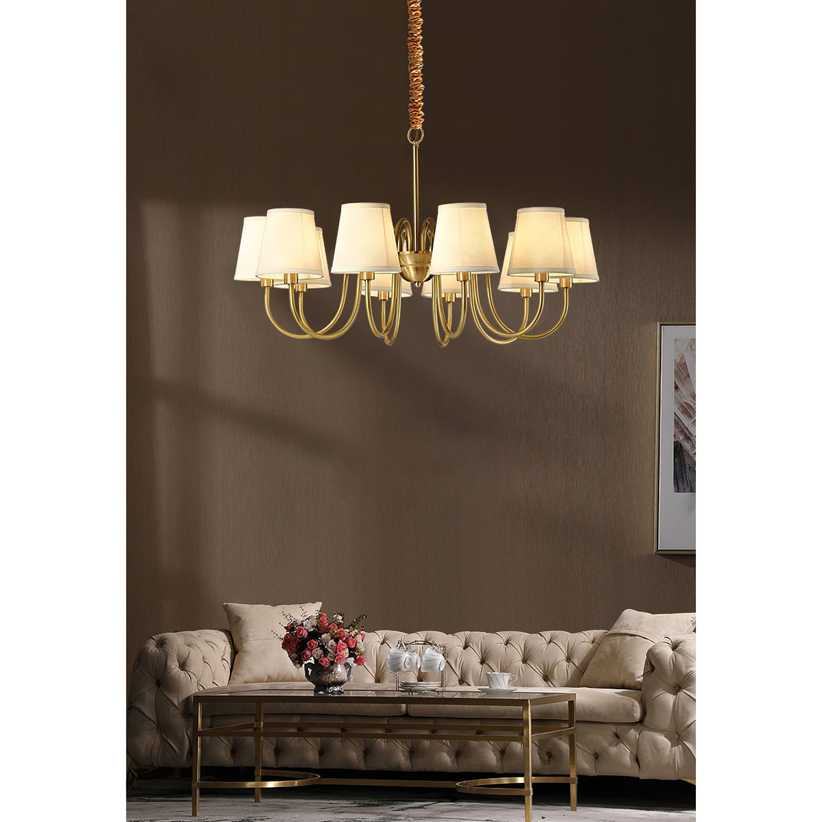 Candelabro tradicional de tecido Stacey Dalen
