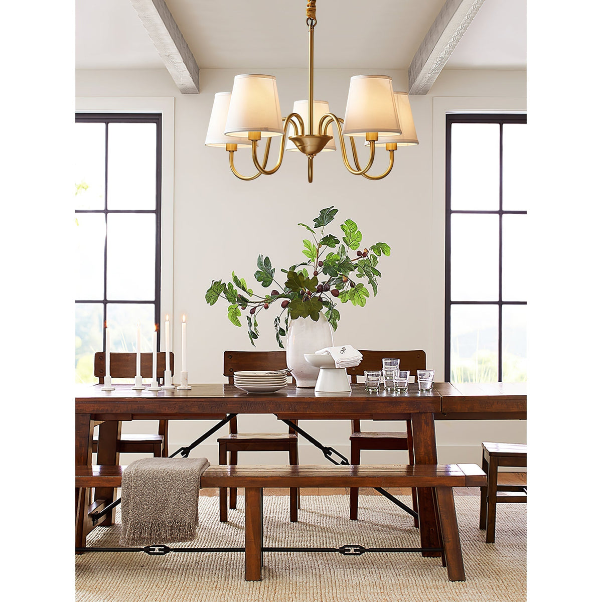 Candelabro tradicional de tecido Stacey Dalen