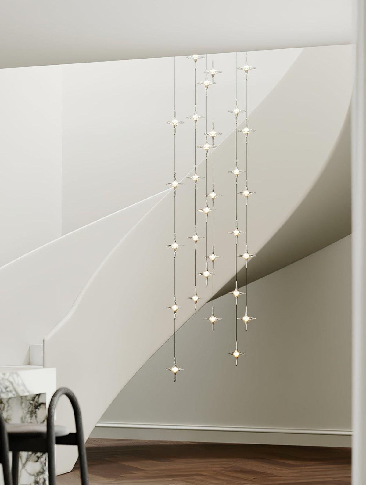Candelabro de escadaria Varcienne Starfall