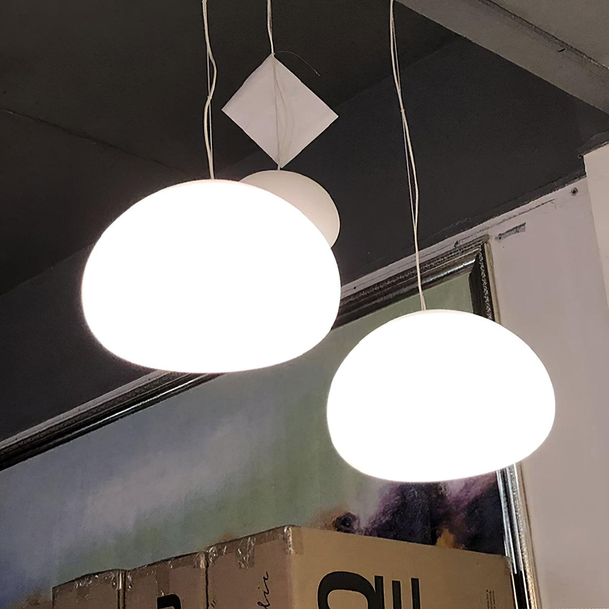 Zerina mysig pendellampa i glas