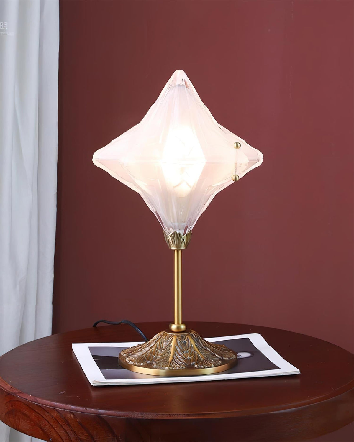 Travertin-bordlampe