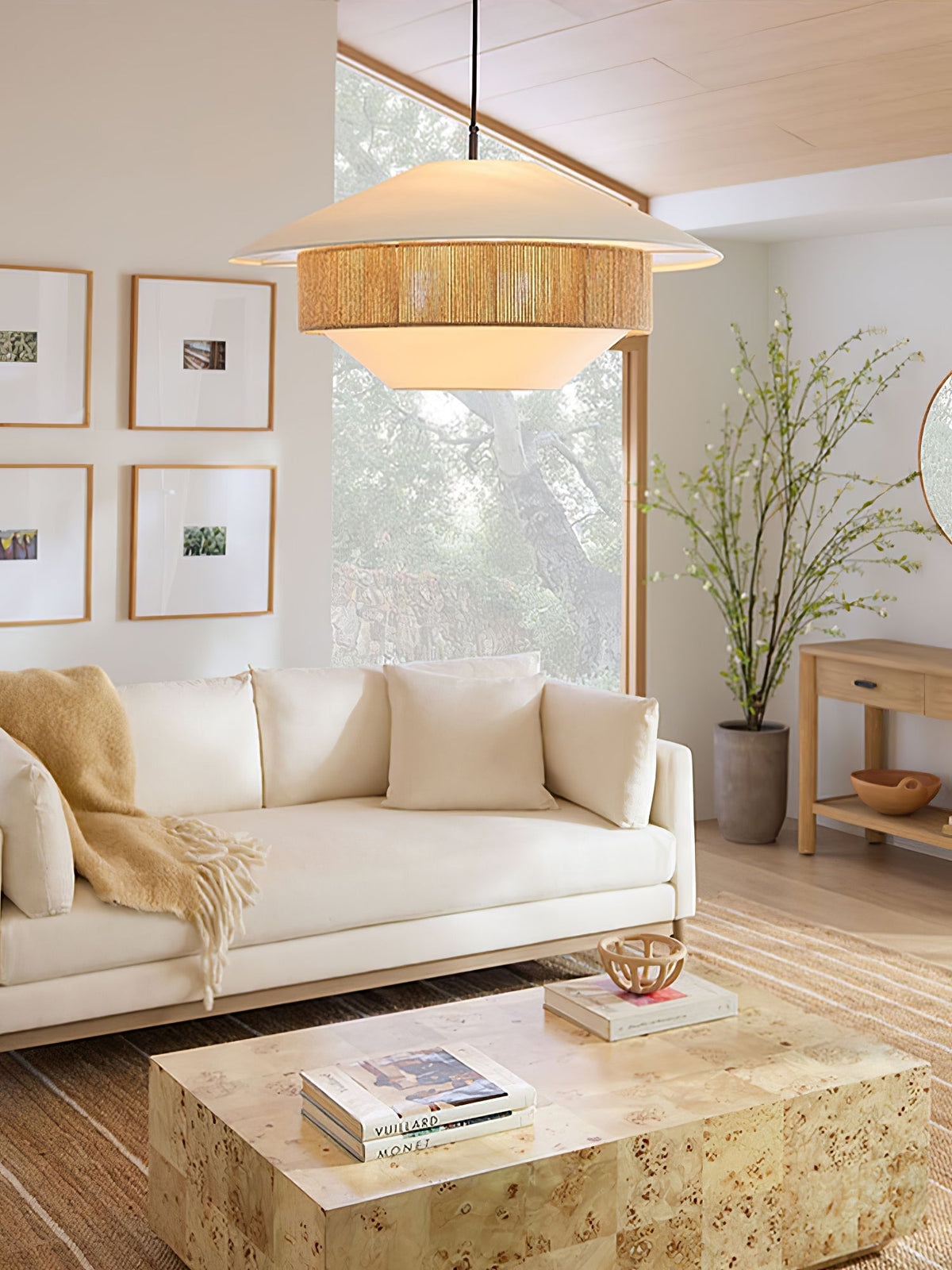 Athrel modern pendellampa i tyg