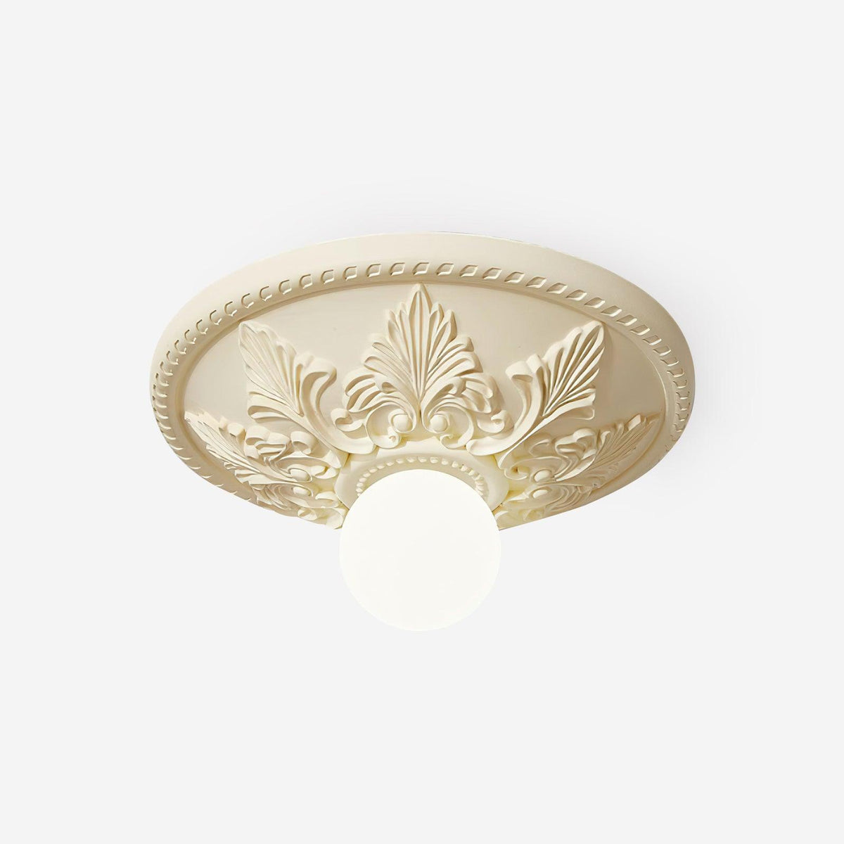 Taklampa Takkåpa i harts Glaskupa Klassisk Ornamental