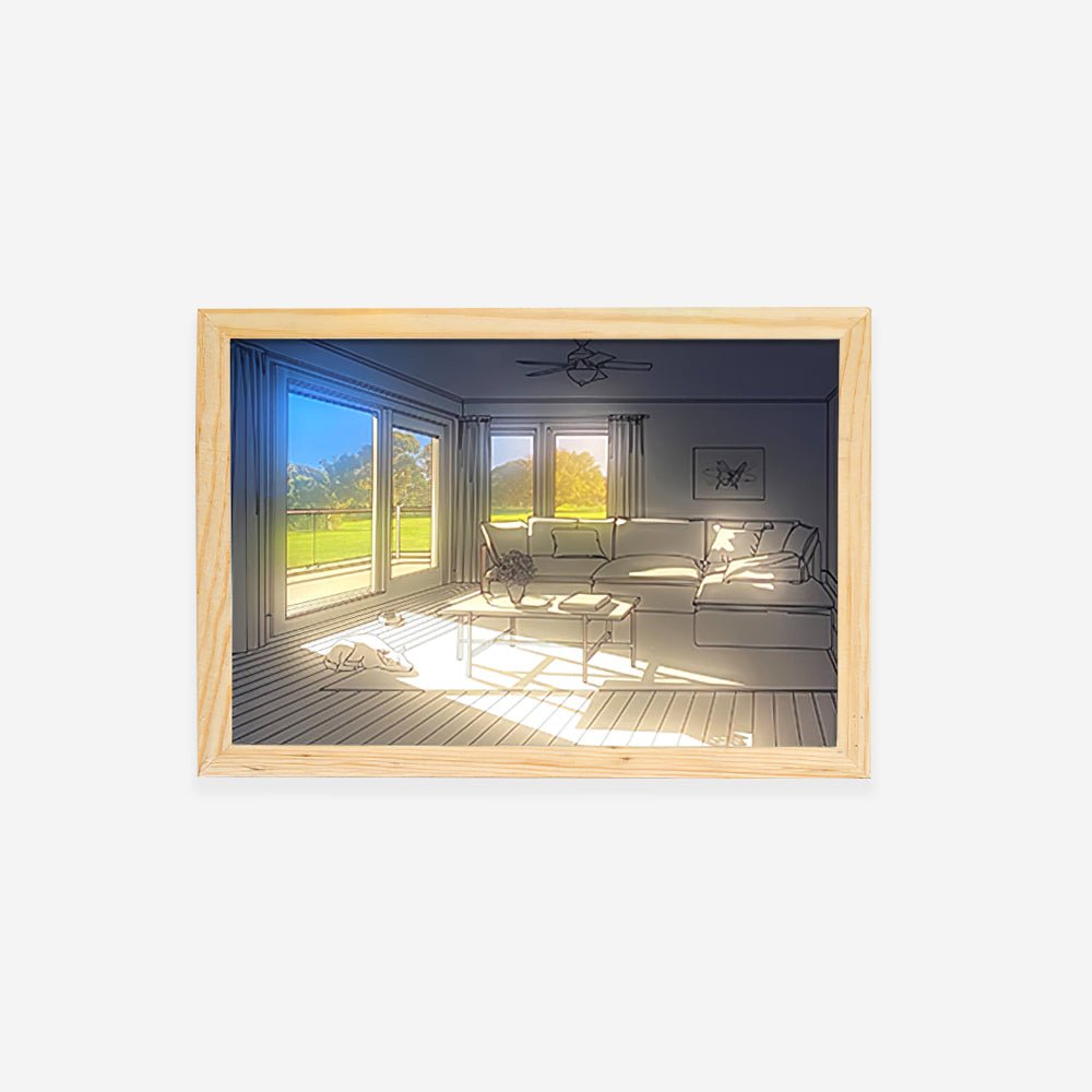 Sunbathing-vægkunstlampe