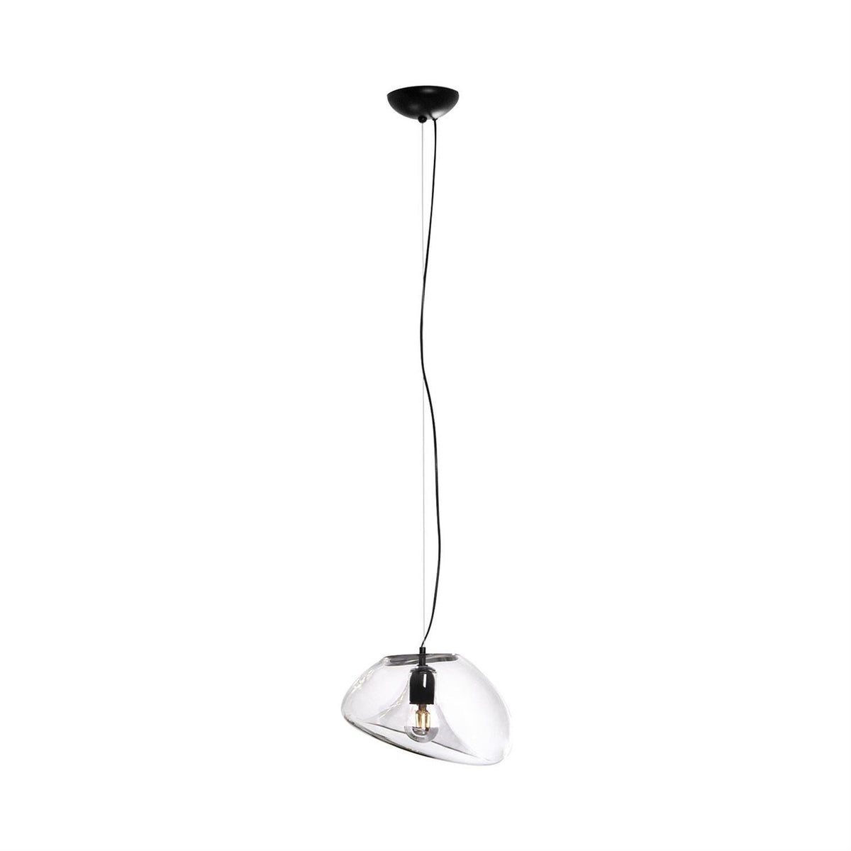 Luz pendente de vidro minimalista Rune
