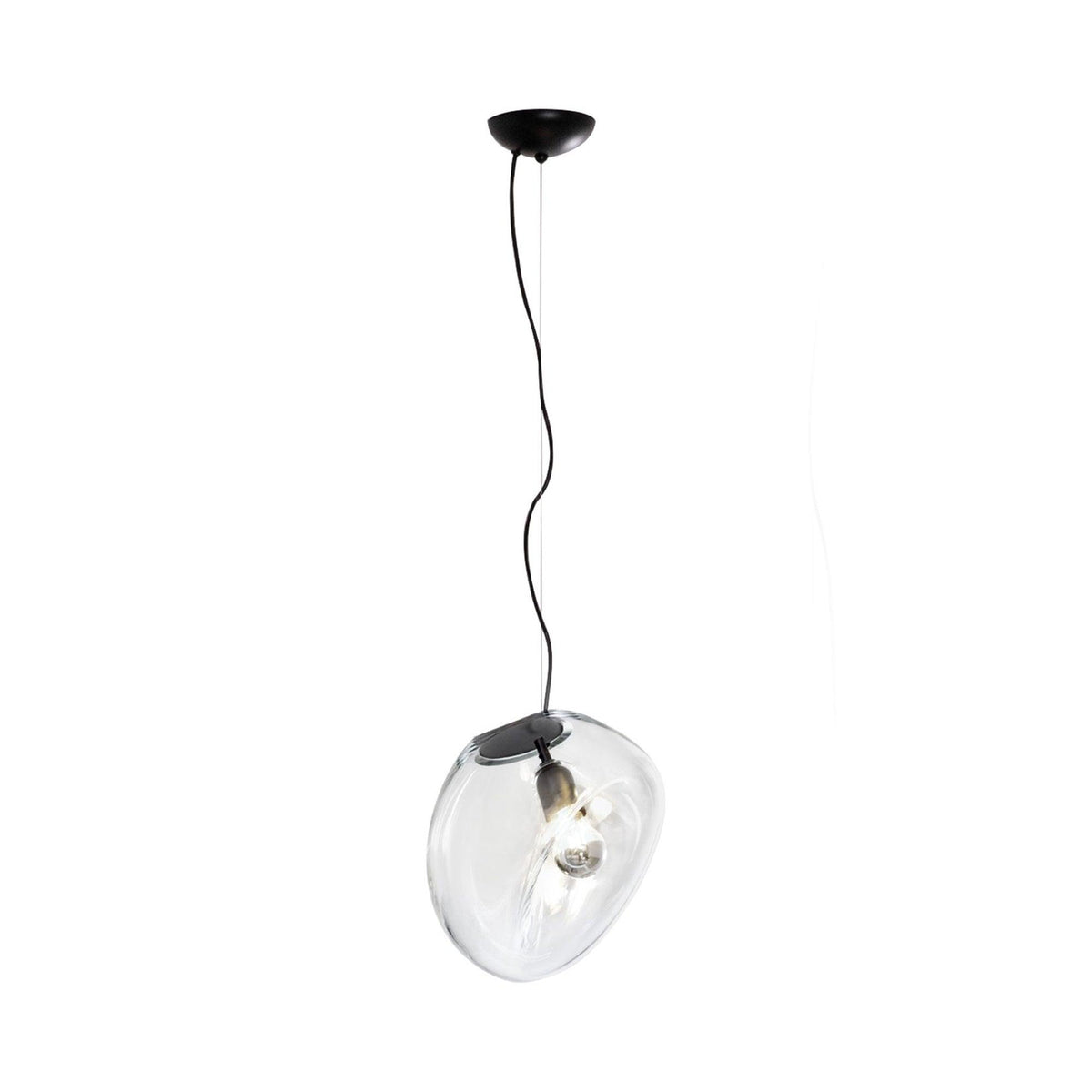 Luz pendente de vidro minimalista Rune