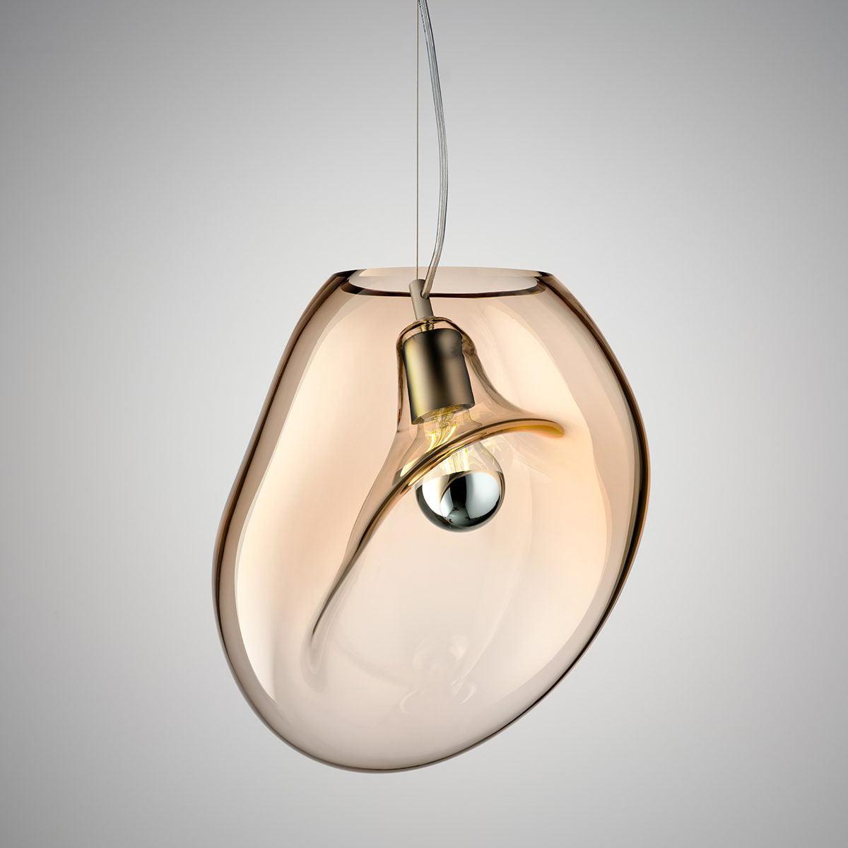 Luz pendente de vidro minimalista Rune