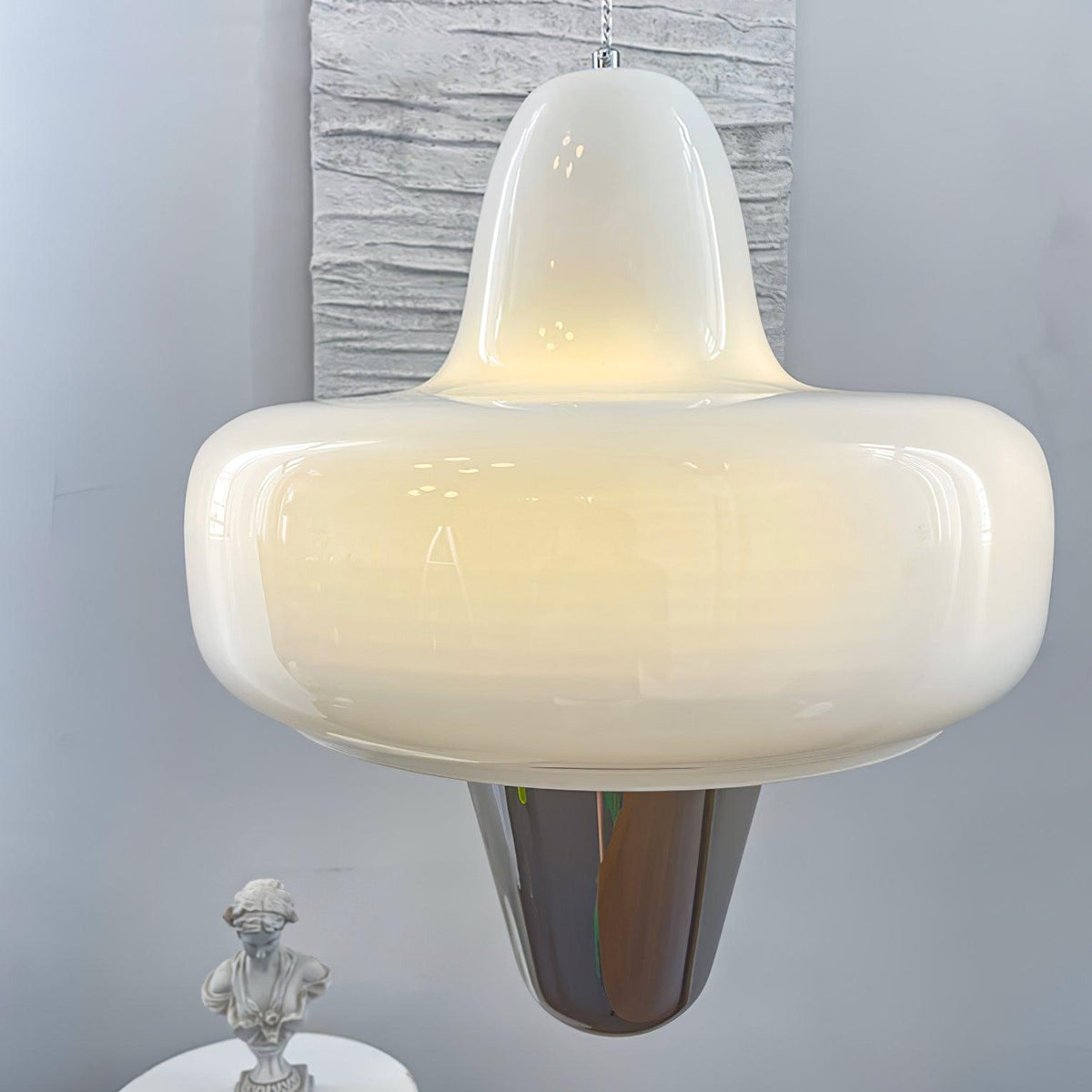 Nuvia minimalistisk pendellampe i glas