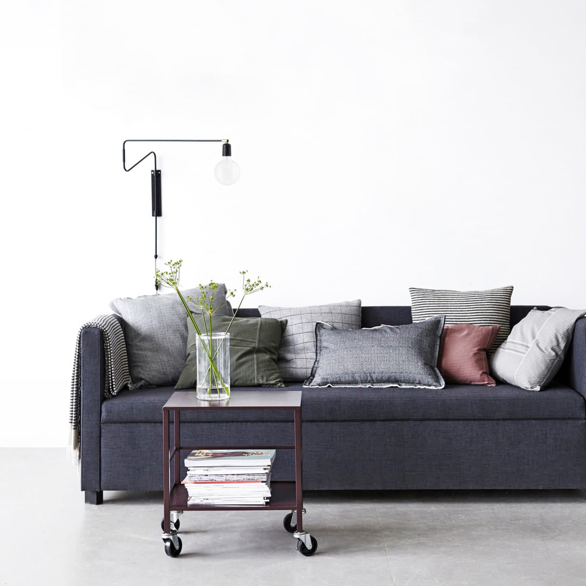 Elsoreth modern minimalistisk svängbar vägglampa
