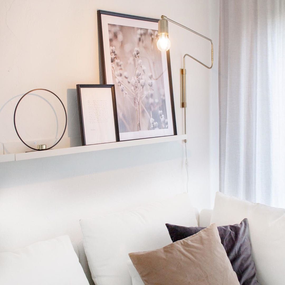 Elsoreth modern minimalistisk svängbar vägglampa