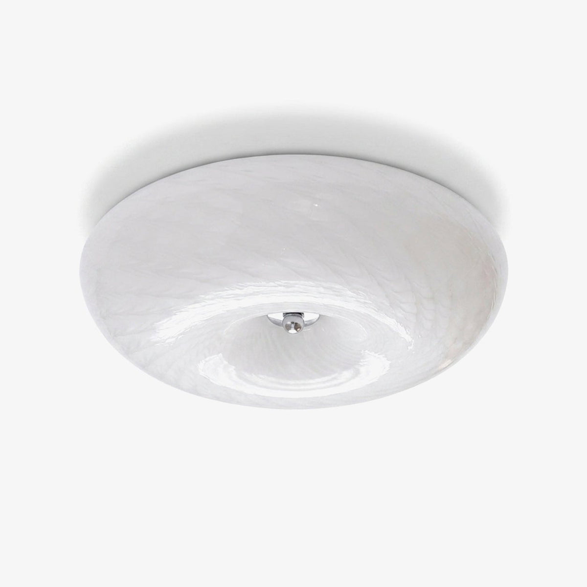 Virvelformad plafond i glas