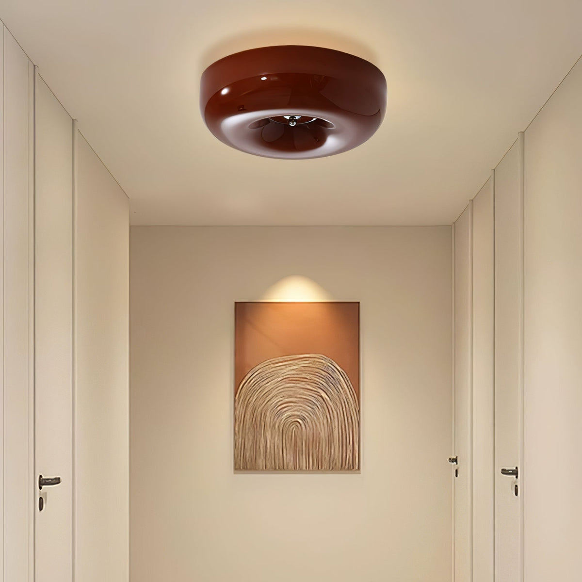 Cam Modern Minimalist Swirl Glass Ceiling Lamp