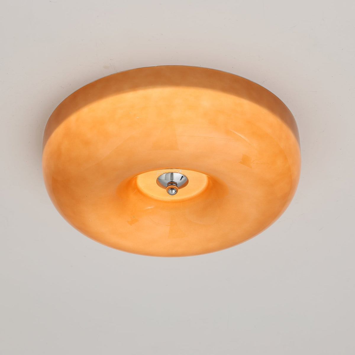 Cam Modern Minimalist Swirl Glass Ceiling Lamp
