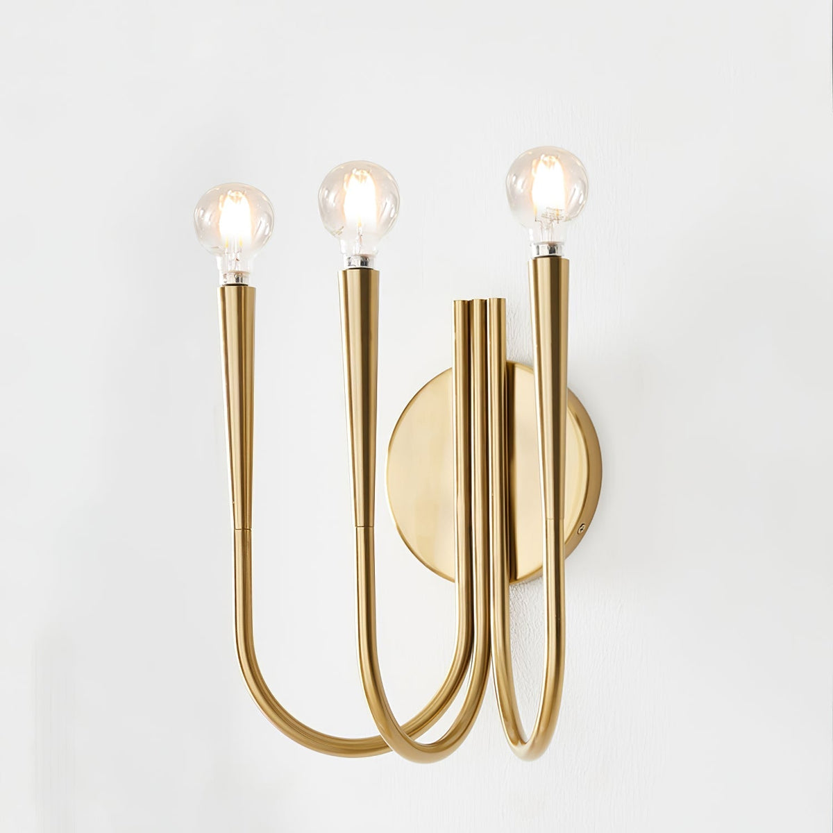 Eoveth exklusiv elegant vägglampa med arm i glas