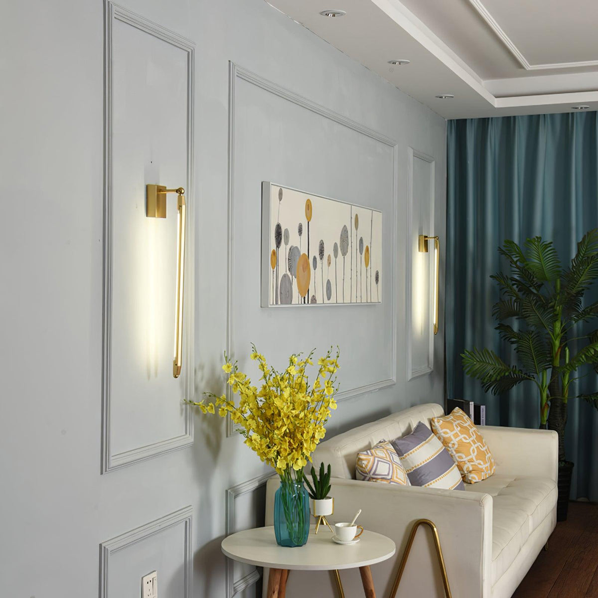 Maria modern minimalistisk rörformad vägglampa