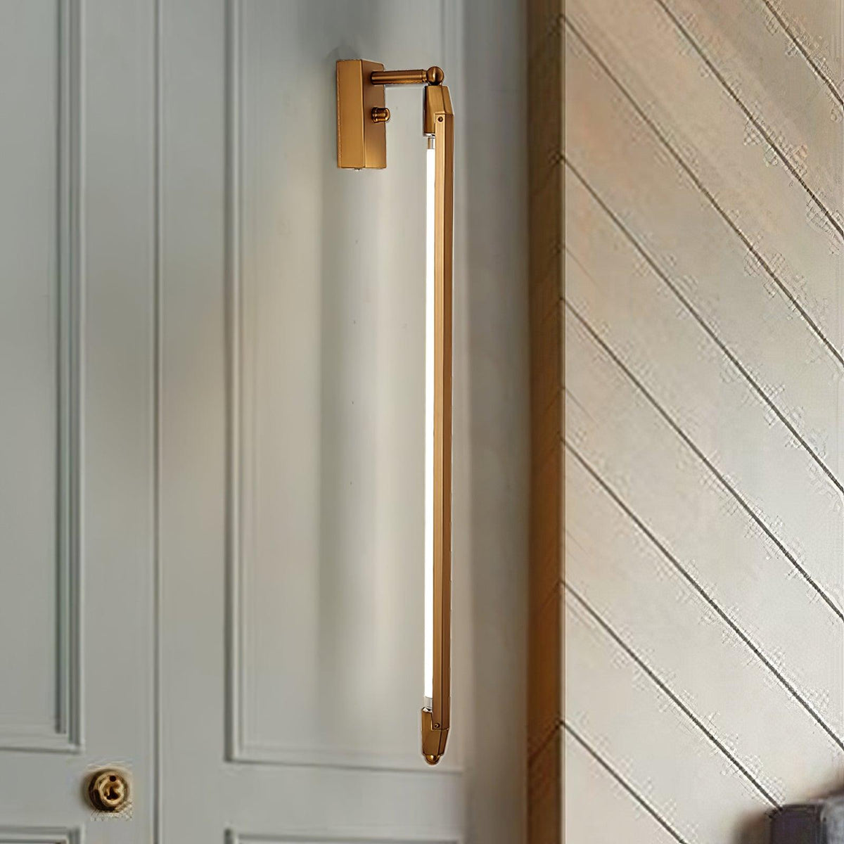 Maria modern minimalistisk rörformad vägglampa