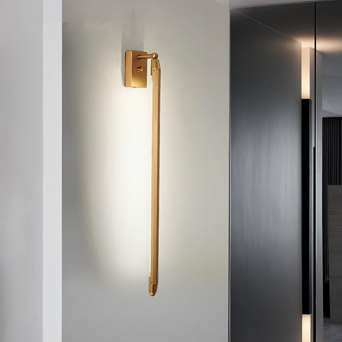 Maria modern minimalistisk rörformad vägglampa