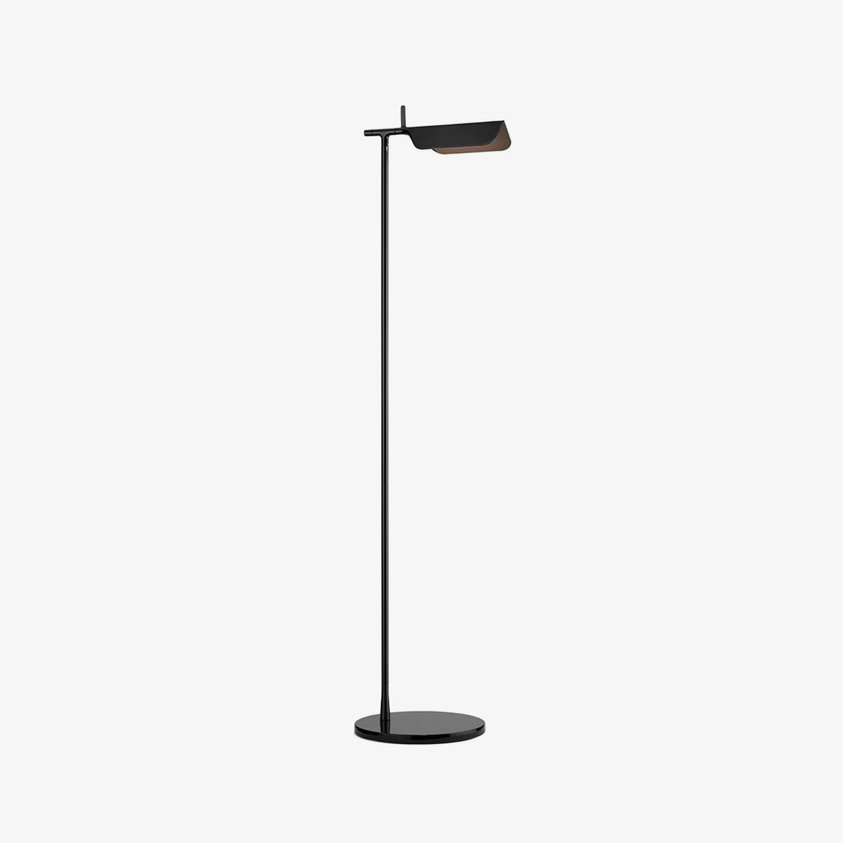 Edge gulvlampe med retvinklet lineært minimalistisk design, metal, sort, stue