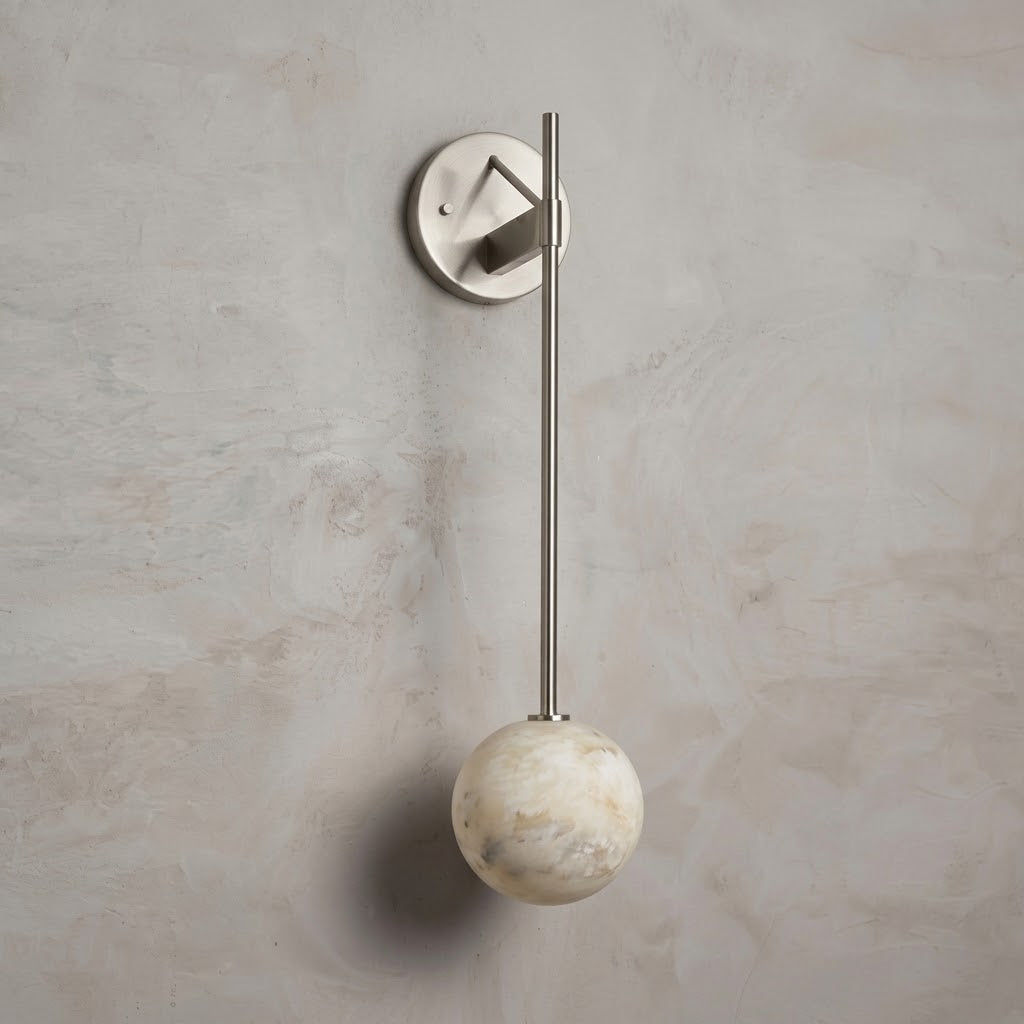 Staverncombe vägglampa i alabaster